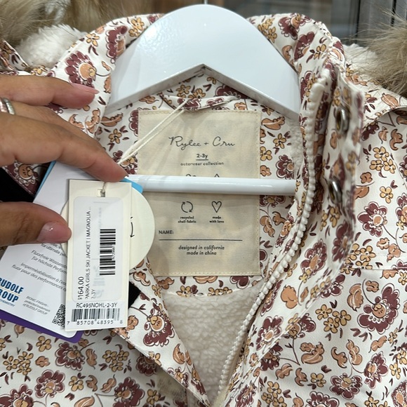 PARKA GIRLS SKI JACKET | MAGNOLIA | Rylee and Cru - Picture 4 of 5